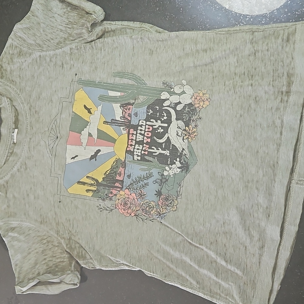 Modish Rebel Tee with Desert Print